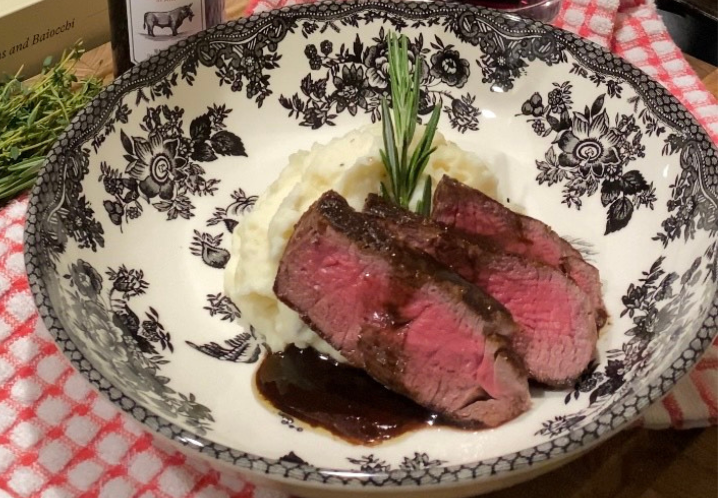 Filet Mignon with Red Wine Steak Sauce | Wander + Ivy